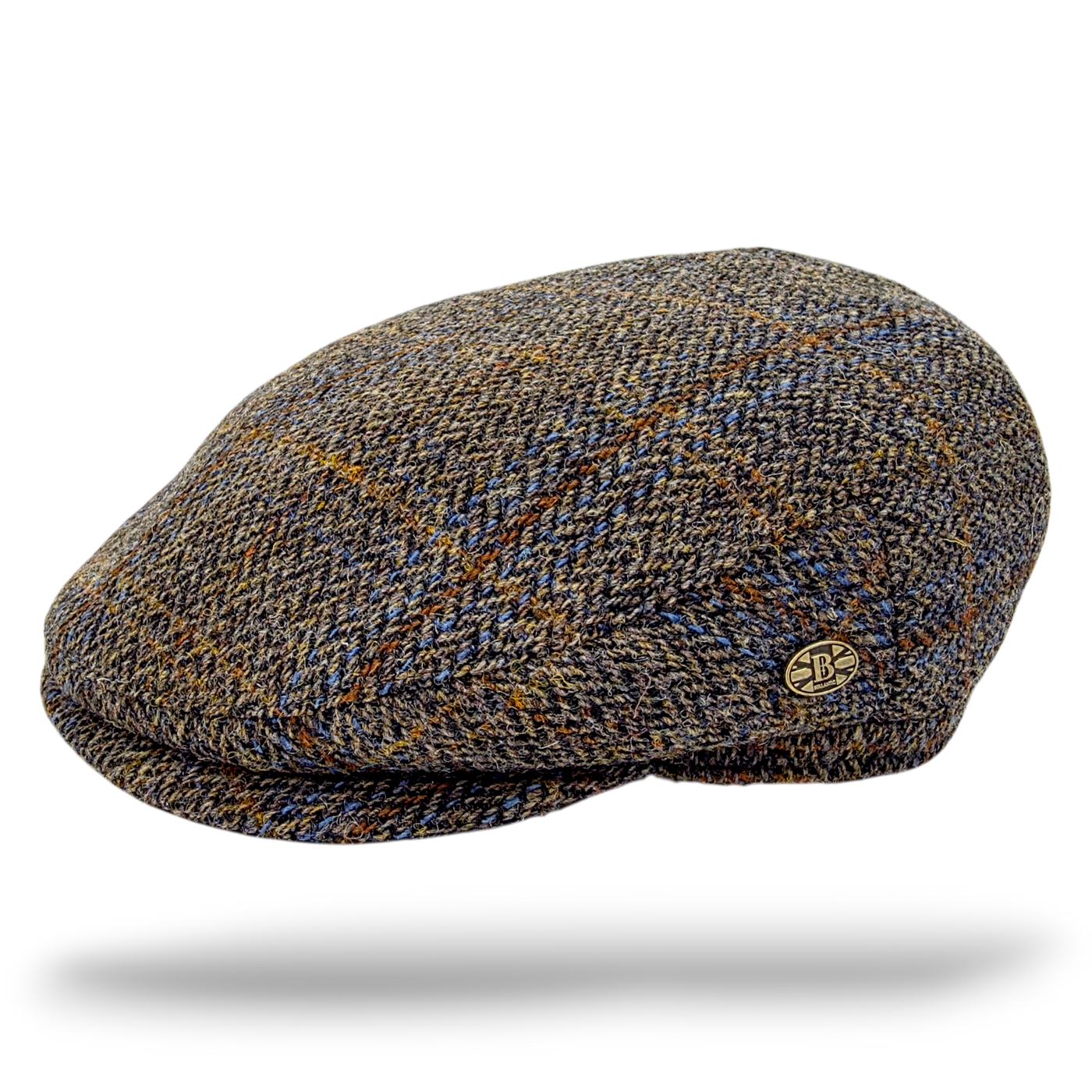 Harris Tweed Wool Flat Cap