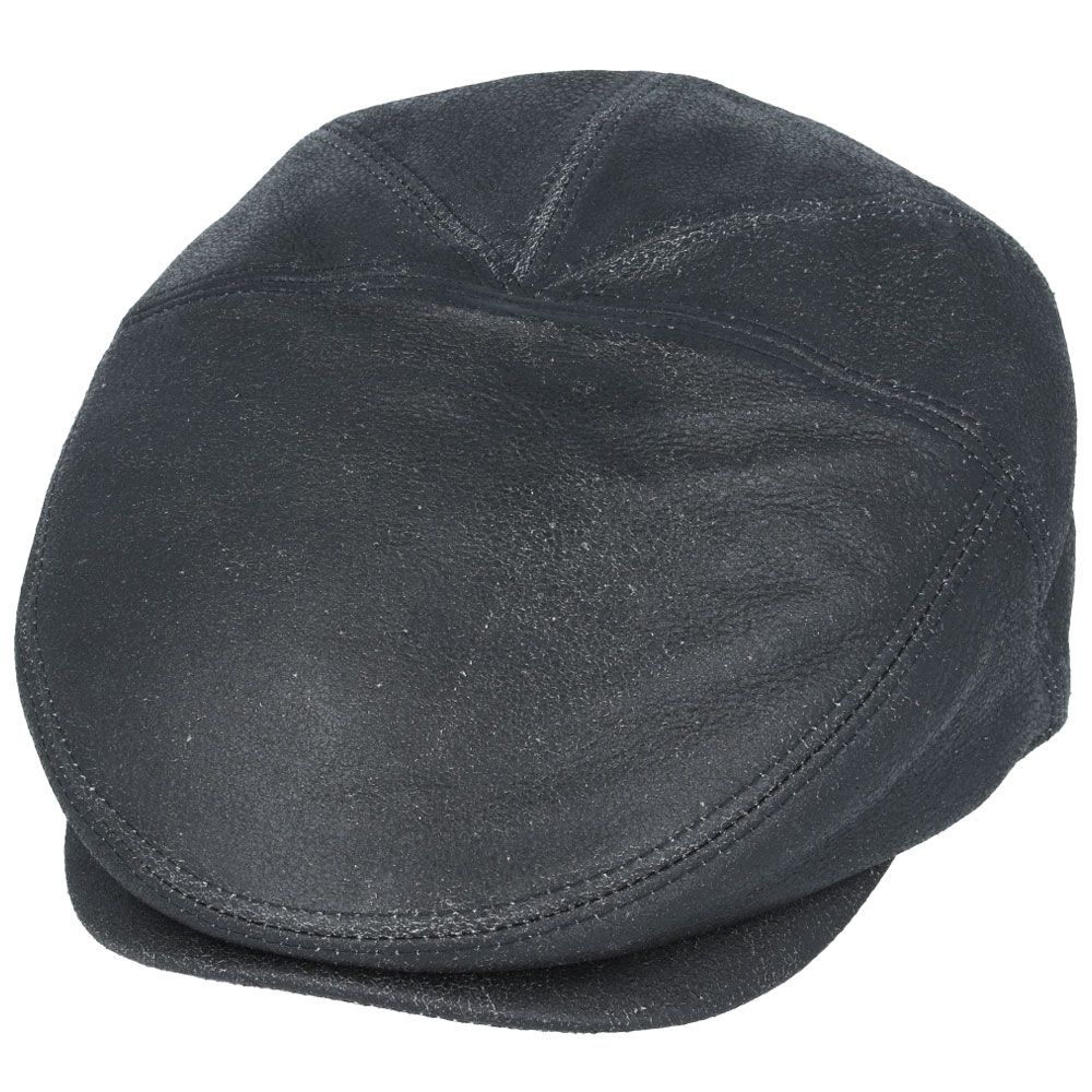 Premium Sheep Skin Leather Gladwin Bond Hatters London Flat Cap