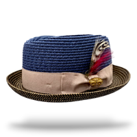 Bullantic Paper Straw Diamond Crown Hat