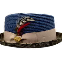 Bullantic Paper Straw Diamond Crown Hat