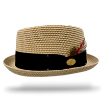 Bullantic Paper Straw Diamond Crown Hat