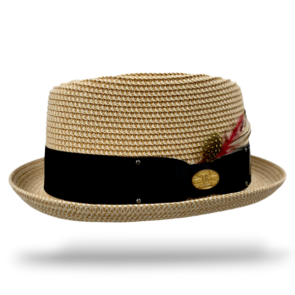 Bullantic Paper Straw Diamond Crown Hat