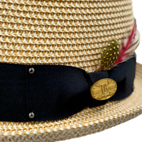 Bullantic Paper Straw Diamond Crown Hat