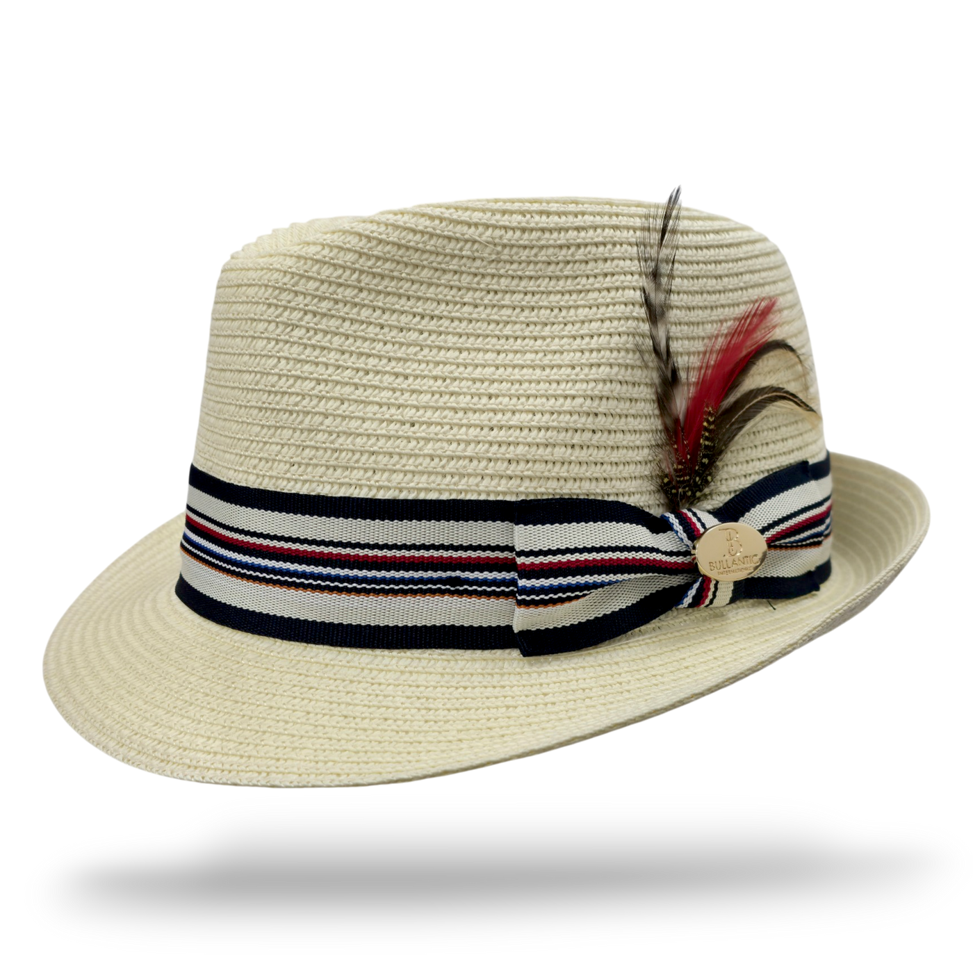Summer Straw Trilby Hat