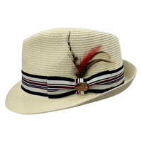 Summer Straw Trilby Hat