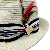 Summer Straw Trilby Hat