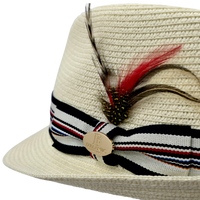 Summer Straw Trilby Hat
