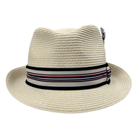 Summer Straw Trilby Hat