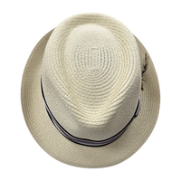 Summer Straw Trilby Hat