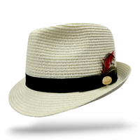 Summer Paper Straw Trilby Hat