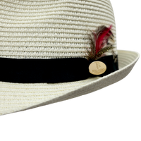 Summer Paper Straw Trilby Hat