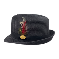 Summer Straw Trilby Hat