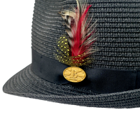 Summer Straw Trilby Hat