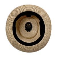 Paper Straw Pork Pie Hat - Natural