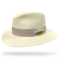 Bullantic Maz Straw Fedora Hat With Band