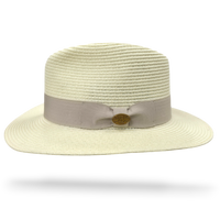 Bullantic Maz Straw Fedora Hat With Band