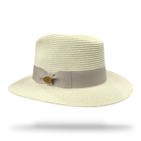 Bullantic Maz Straw Fedora Hat With Band