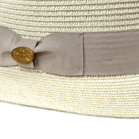 Bullantic Maz Straw Fedora Hat With Band