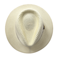 Bullantic Maz Straw Fedora Hat With Band
