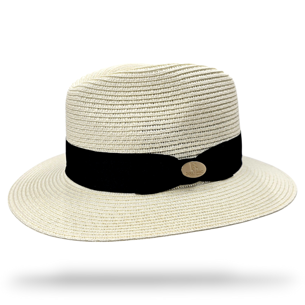 Bullantic Maz Straw Fedora Hat With Band