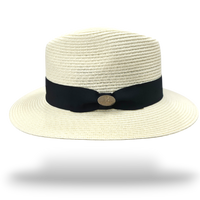 Bullantic Maz Straw Fedora Hat With Band