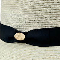 Bullantic Maz Straw Fedora Hat With Band