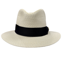 Bullantic Maz Straw Fedora Hat With Band