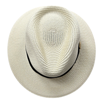 Bullantic Maz Straw Fedora Hat With Band
