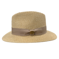 Summer Straw Fedora Hat