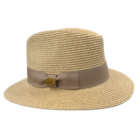Summer Straw Fedora Hat