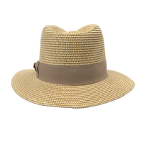 Summer Straw Fedora Hat