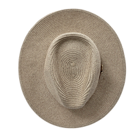 Summer Fedora Designed Wide Brim & Low Crown - Stone