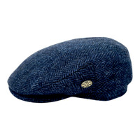 Harris Herringbone Wool Flat Cap