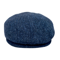 Harris Herringbone Wool Flat Cap