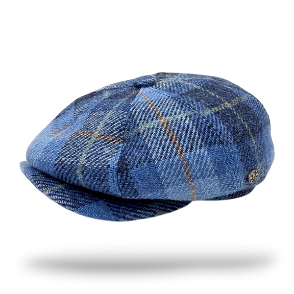 Harris Tweed Wool Newsboy Cap