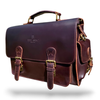 Bullantic Artisan Satchel — Men's Vintage Crazy Horse Leather Briefcase