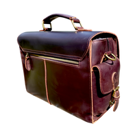 Bullantic Artisan Satchel — Men's Vintage Crazy Horse Leather Briefcase