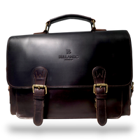 Bullantic Artisan Satchel — Men's Vintage Crazy Horse Leather Briefcase