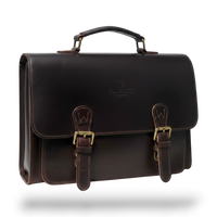 Bullantic Artisan Satchel — Men's Vintage Crazy Horse Leather Briefcase