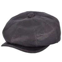 Premium Sheep skin Gladwin Bond Newsboy Leather Cap
