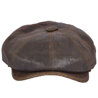 Premium Sheep skin Gladwin Bond Newsboy Leather Cap