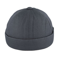 Maz/ carbon 212 Cotton Docker Rolled Cuff Retro Fashion Brimless Hat