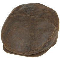 Premium Sheep Skin Leather Gladwin Bond Hatters London Flat Cap