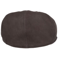 Premium Sheep Skin Leather Gladwin Bond Hatters London Flat Cap