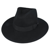 Bullantic Premium Maz Wide Brim Wool Crushable Fedora Hat