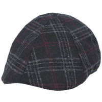 Check Tweed Duckbill Flat Cap Six Panel Cap