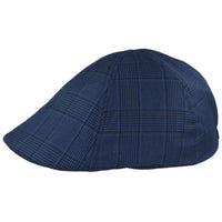 Maz Duckbill Six Panel Check Tweed Flat Cap