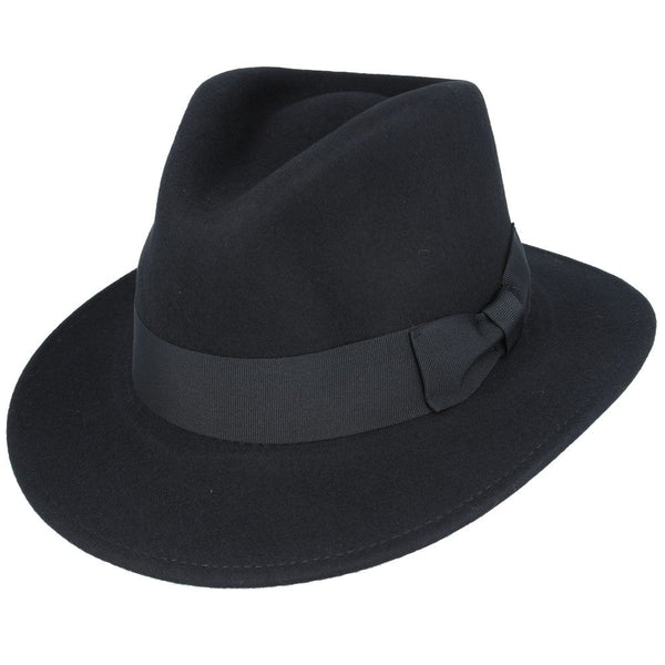 Wool Felt Crushable Fedora Hat