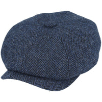 Harris Tweed Wool Herringbone Newsboy Cap