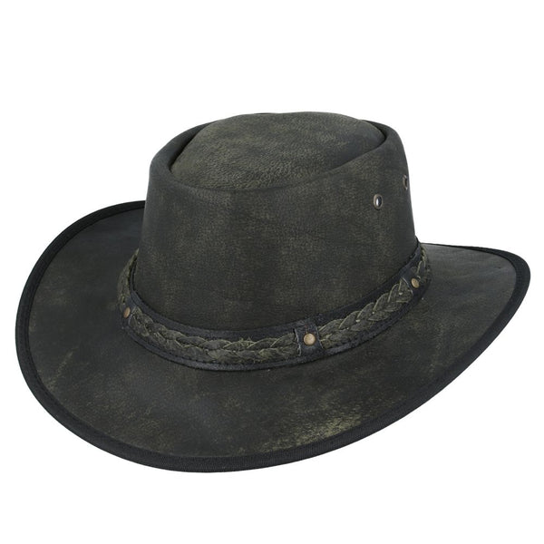 Gladwin Bond Waxed Aussie Bush Style Western Outback Leather Cowboy Hats